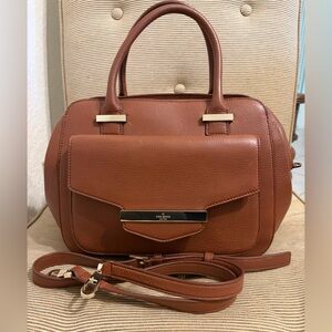 Kate Spade♠️ Pebbled Leather Browning Lane Kathrina Top Handle Satchel
